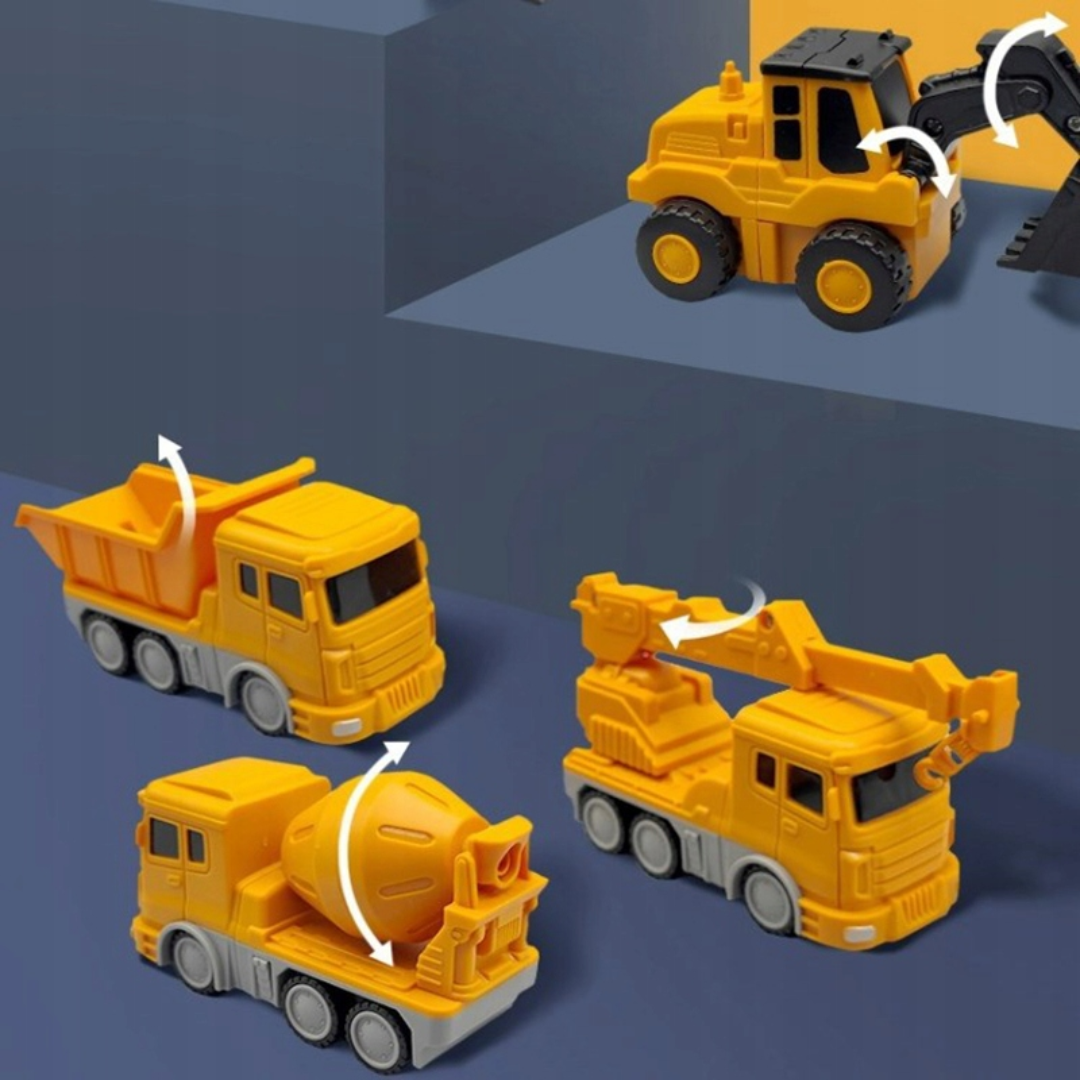 Inteligentne Klocki Magnetyczne BudowTruck XXL Do Budowania Pojazdów 35el