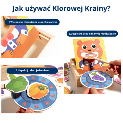 Zabawka Kraina Kolorów - Nauka przez zabawę, która rozwija wyobraźnię, zręczność