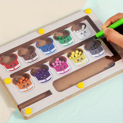 Zabawka Magnetyczny Labirynt - nauka klasyfikacji kolorów i liczenia