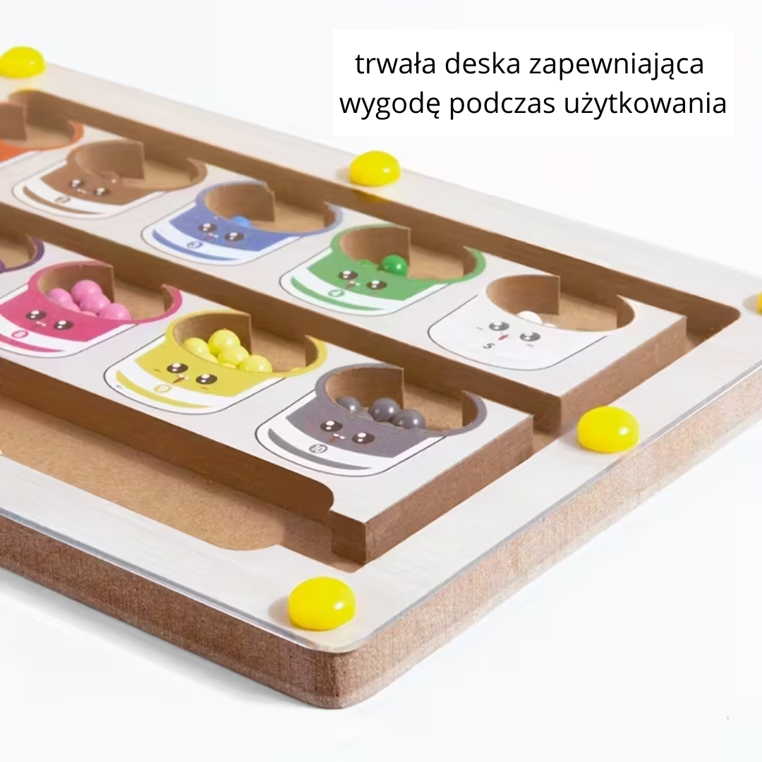 Zabawka Magnetyczny Labirynt - nauka klasyfikacji kolorów i liczenia